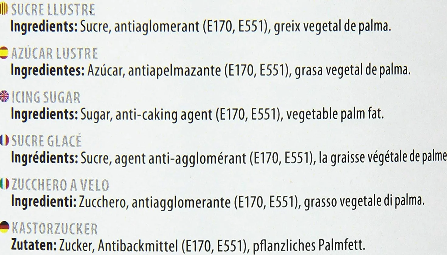 Sosa - Zucchero a velo anti umidità (resistente all'umidità) - 750g