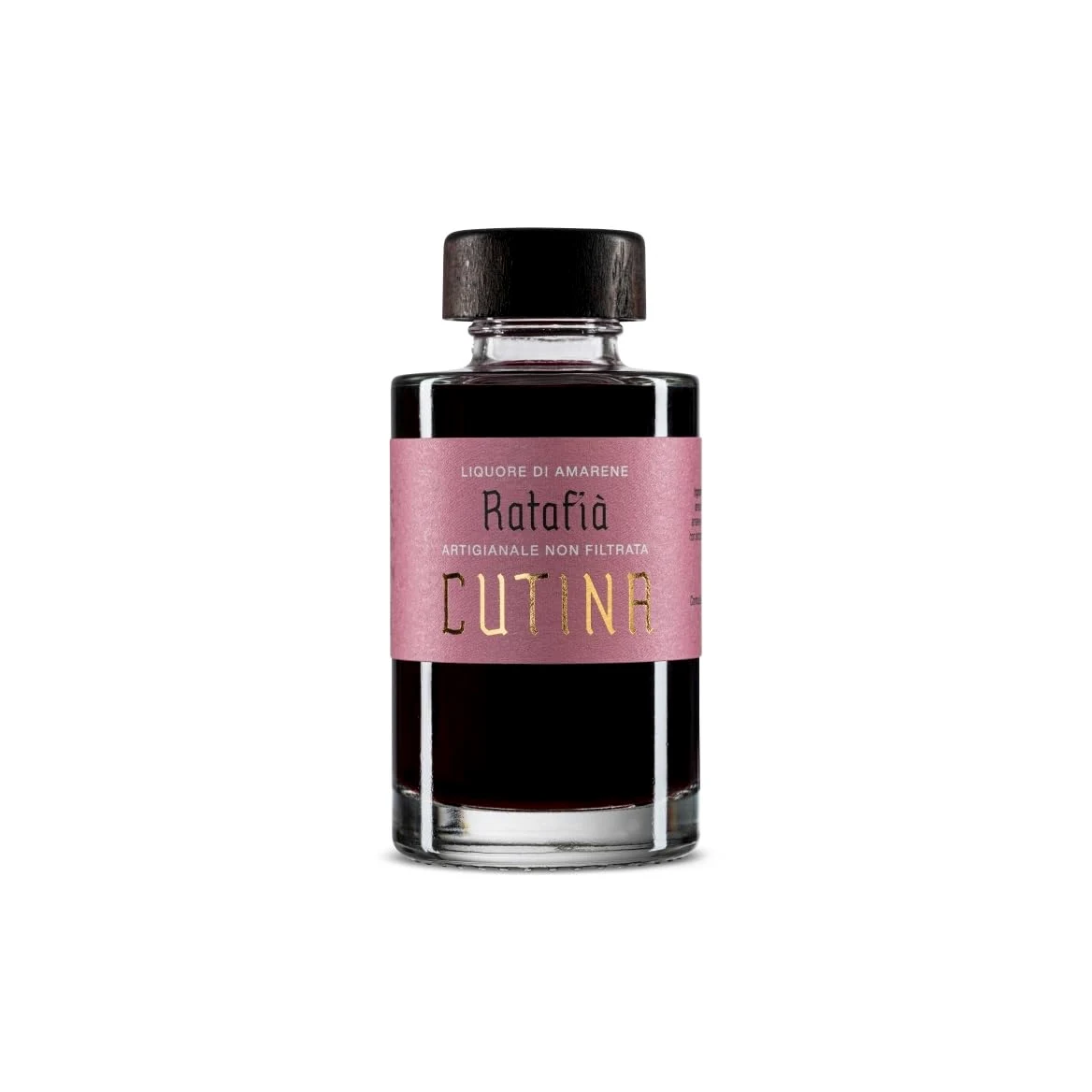 Ratafià Cutina | Liquore Artigianale di Amarene| 100 ML | 12 BOTTIGLIE DA 100 ML/1,2 LT | Dolce, Fruttato e Naturale | Ricetta Abruzzese Tradizionale | Made in Italy | 19% Vol (BOX 12 BOTTIGLIE)