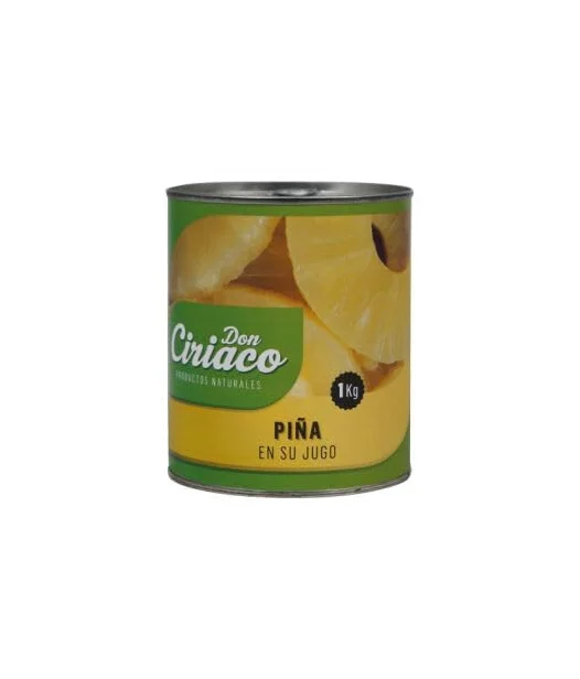 Ananas in scatola nel suo stesso succo, dodici lattine da 12 kg