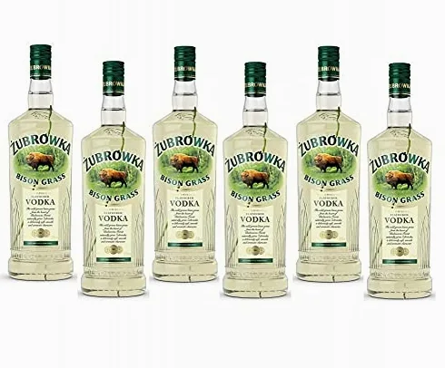 ZUBROWKA BISON GRASS FLAVOURED VODKA THE OTIGINAL 1 LITRO - 6 BOTTIGLIE