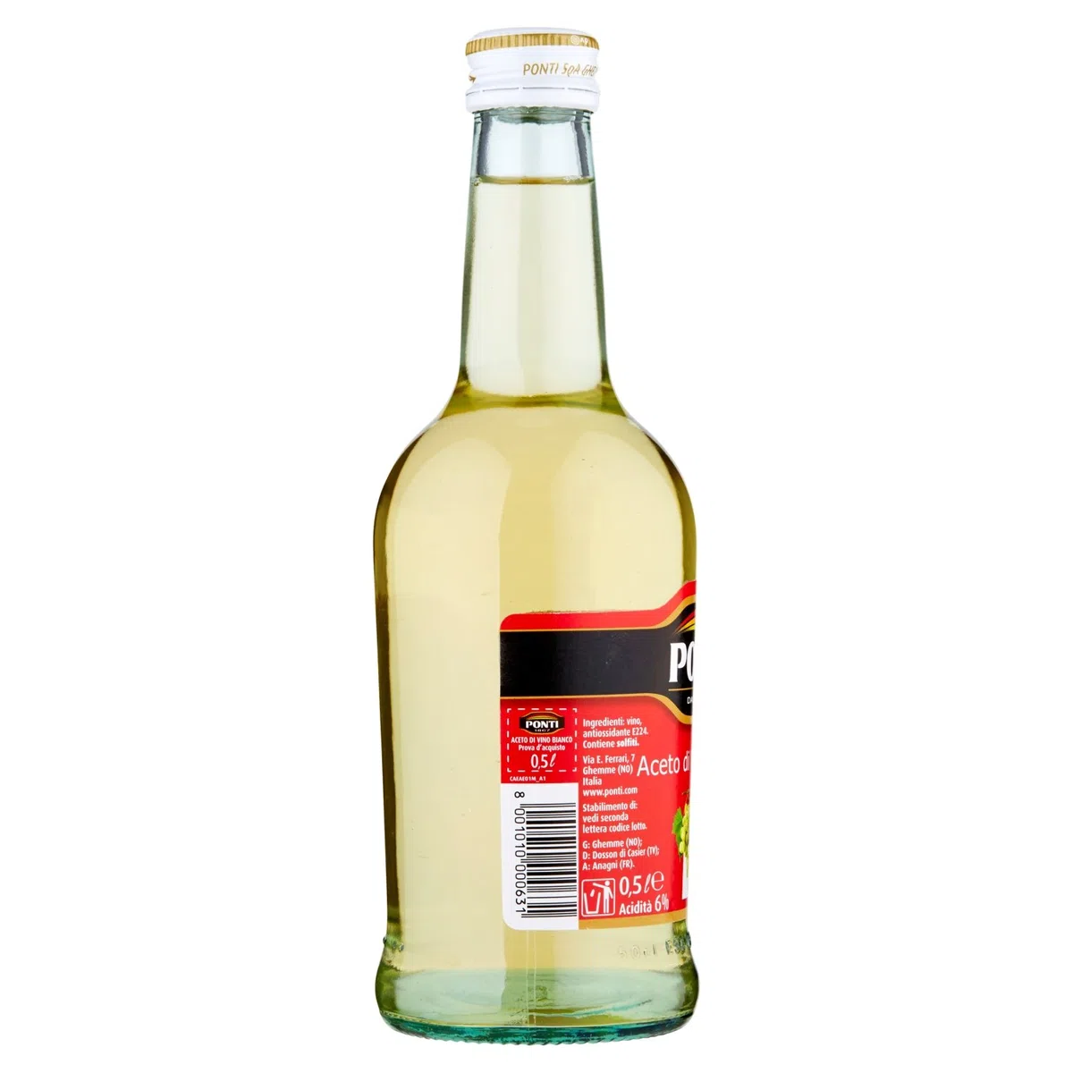 Ponti - Aceto di Vino Bianco - 500 ml