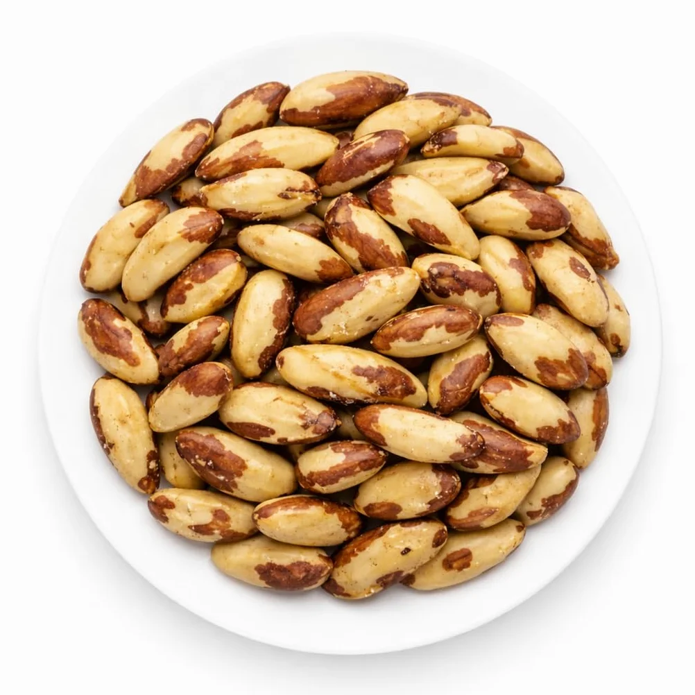 Oltresole, Noci del Brasile Crude Sgusciate 1 Kg, Frutta Secca Naturale Senza Sale, in Barattolo Richiudibile, Snack Salutare dal Gusto Burroso