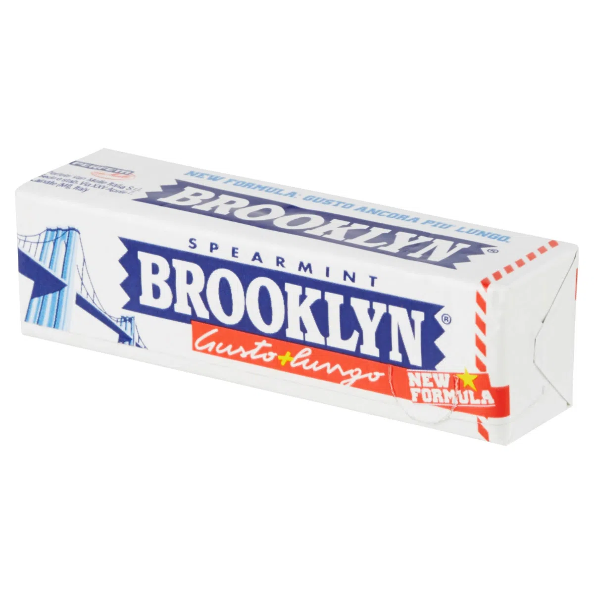 Brooklyn Chewing Gum in Lastrine, Gusto Spearmint, Menta, Senza glutine, 9 Unità, Confezione da 20 Stick, ottime da condividere
