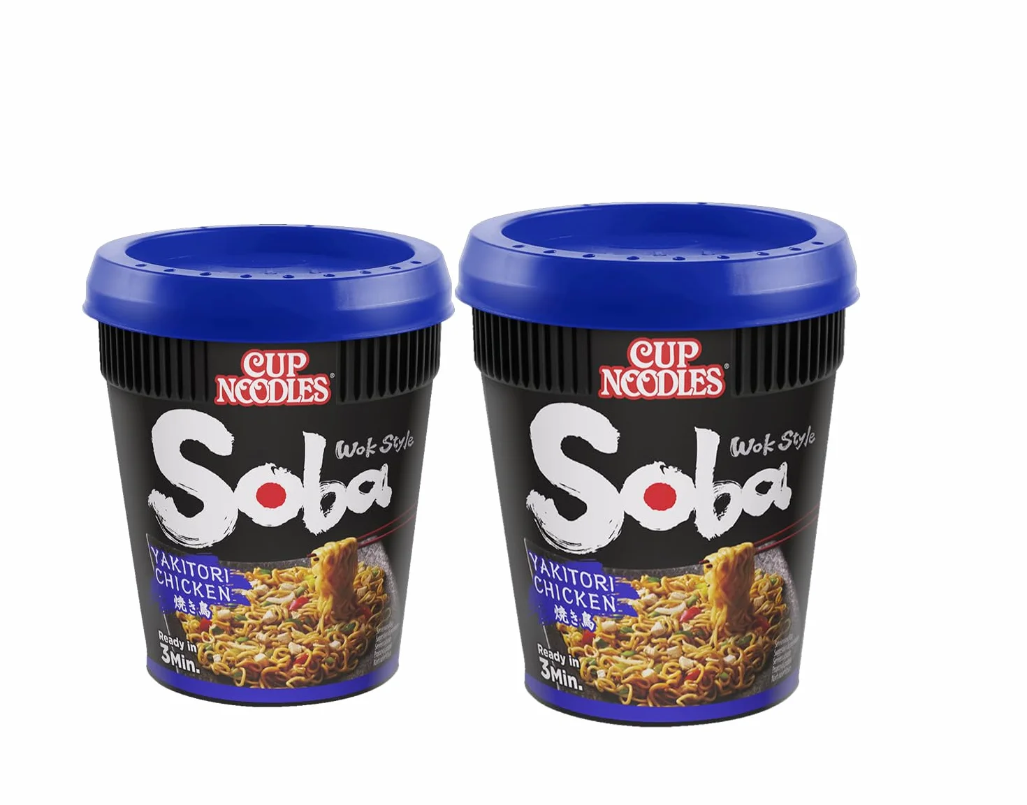MiFan Rame Box - 8 Pezzi Nissin Soba Cup Noodles Istantanei Vari Gusti - Spaghetti Yaki Soba Giapponesi