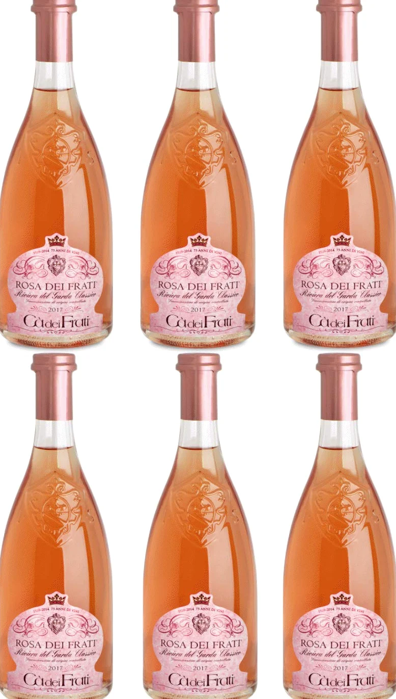 Vino Rosato - Rosa dei Frati Riviera del Garda classico Doc - Az.Agr. Cà dei Frati 6 bottiglie