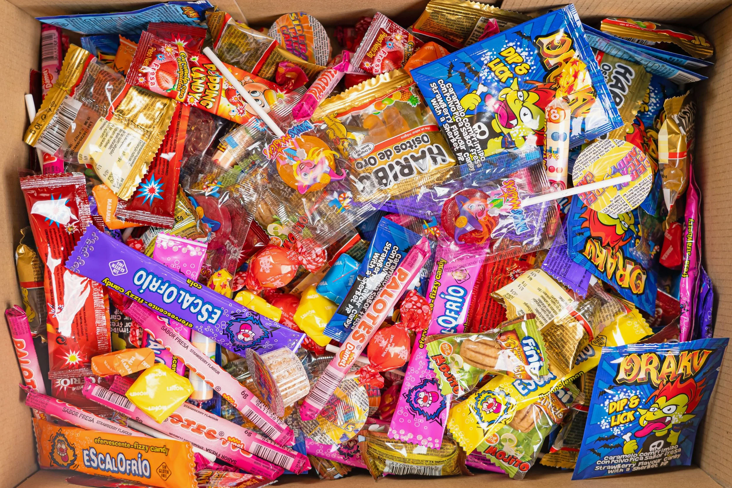 PARTYLAND Mega Pack 220 Dolci, Caramelle e Candy per feste per bambini, Compleanni, Halloween e Natale. Incartato individualment