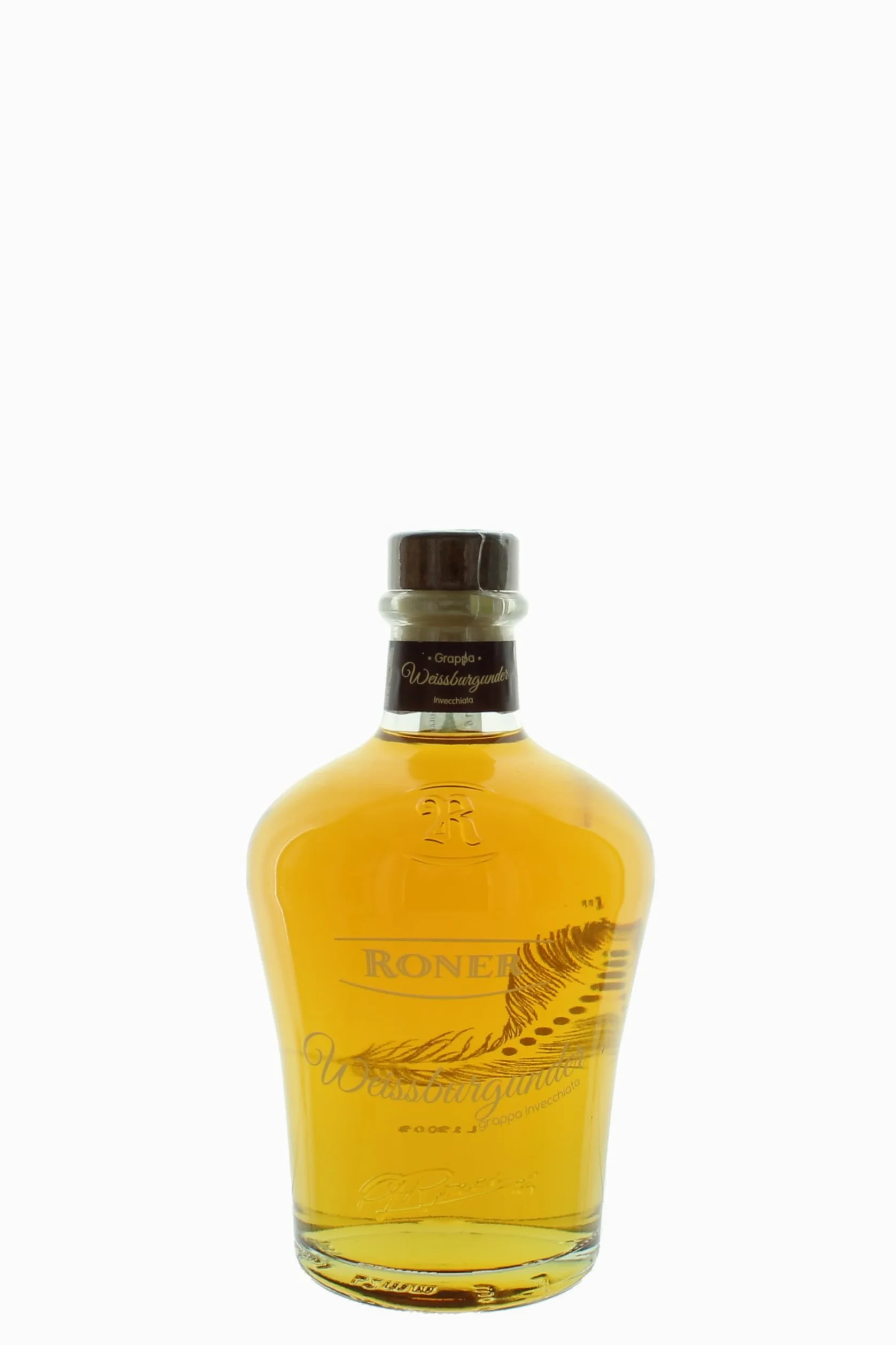 Roner Weissburgunder invecchiata (1x 0,7l) - Grappa Monovitigno Invecchiata dalla Distilleria Artigianale Alto Adige Südtirol più premiata d'Italia - 700 ml