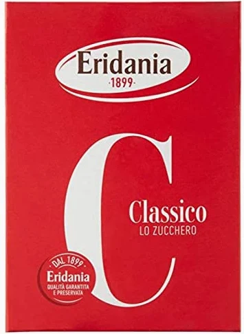 20 x ERIDANIA ZUCCHERO SEMOLATO ASTUCCIO KG 1