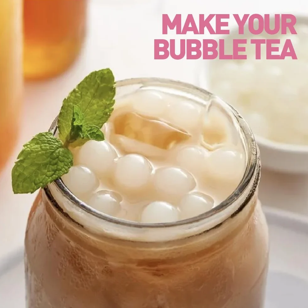 FRANKLY Popping Boba al Litchi, barattolo da 450gr - Per Bubble Tea, Yogurt, Torte e Dolci