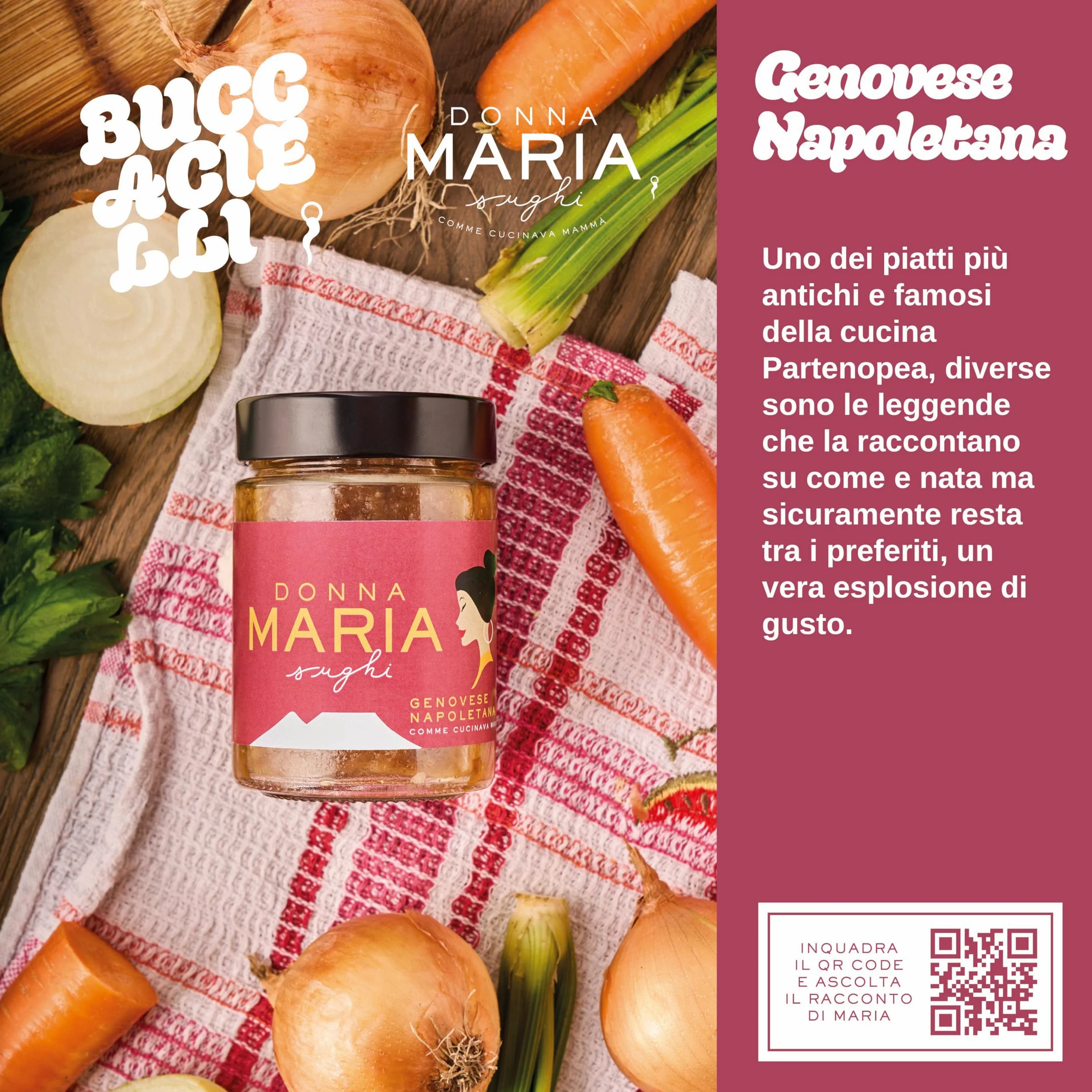 DONNA MARIA box Sughi Pronti per Pasta - sugo pronto artigianale della cucina napoletana - fagioli e cozze - salsicce e friarielli - genovese