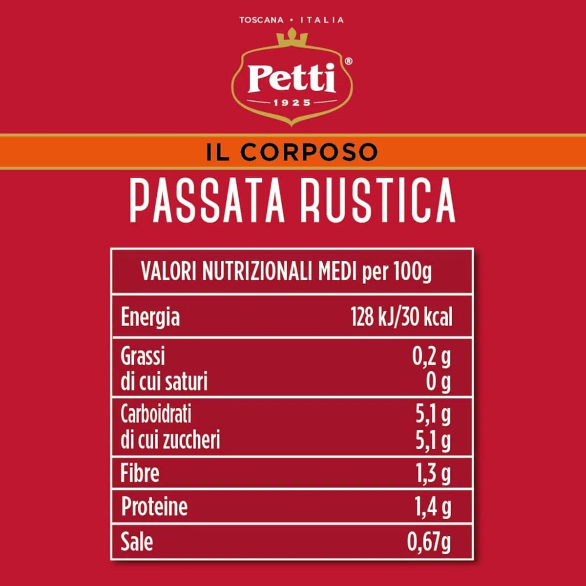 Petti Il Corposo - Passata Rustica 700g (Pack 6)