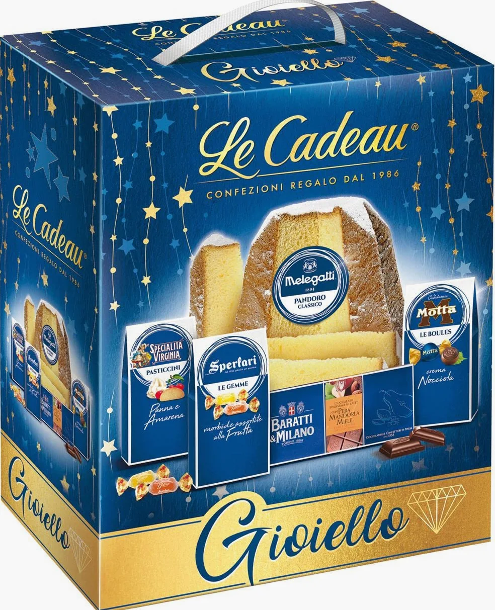 LE CADEAU Confezione Regalo "Scatola Serigrafata Gioiello", Confezione da 5 Pezzi