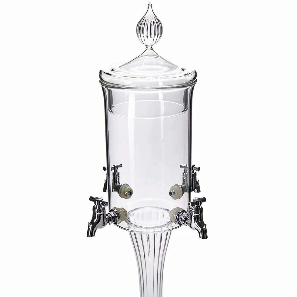 ALANDIA Assenzio Fontana Vetro Absinthe 4x Bicchiere | 4x Cucchiaio |1x Zucchero
