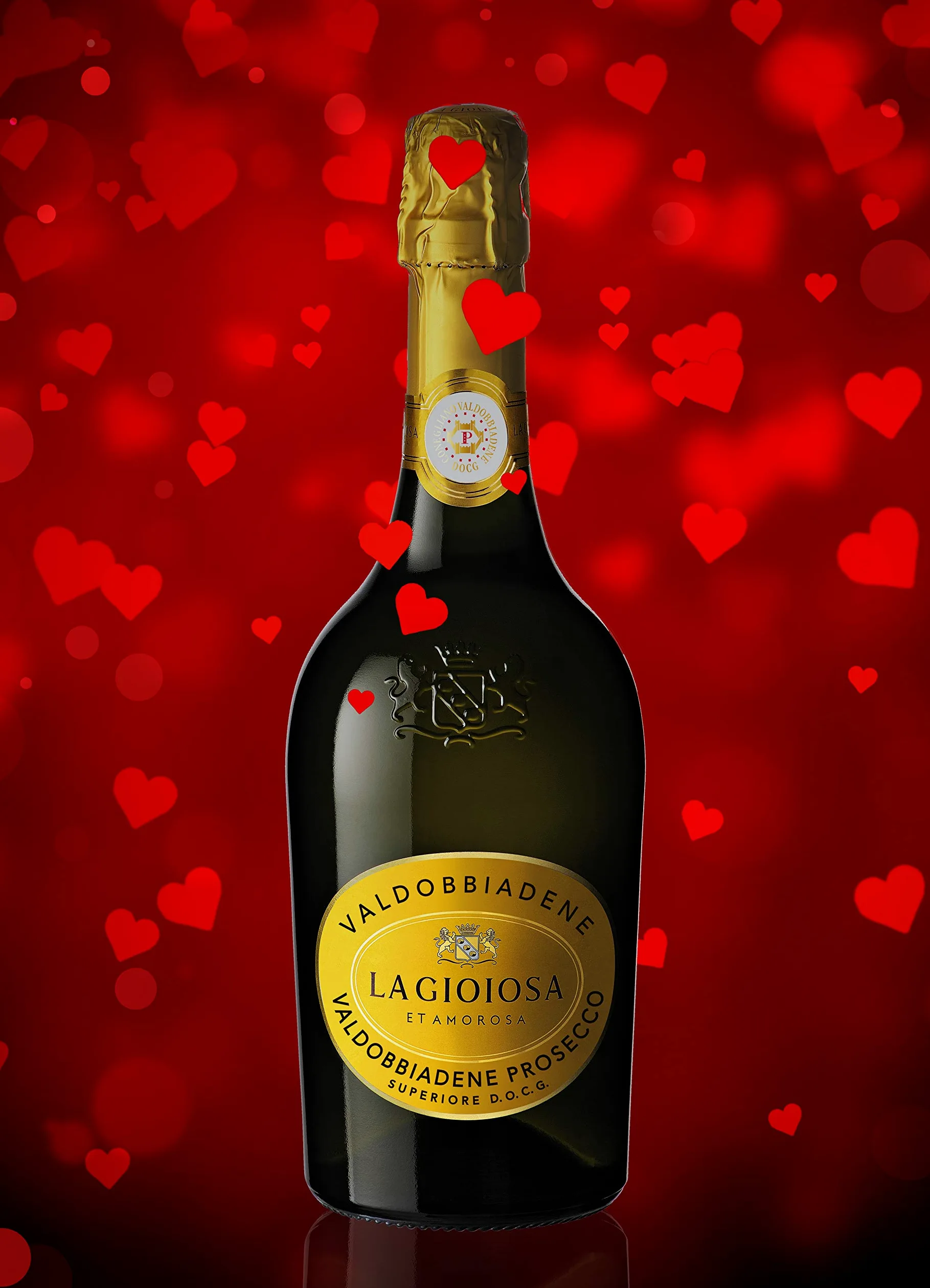 La Gioiosa Valdobbiadene Prosecco Superiore DOCG Extra Dry Spumante 75 cl - Cartone da 6 Bottiglie
