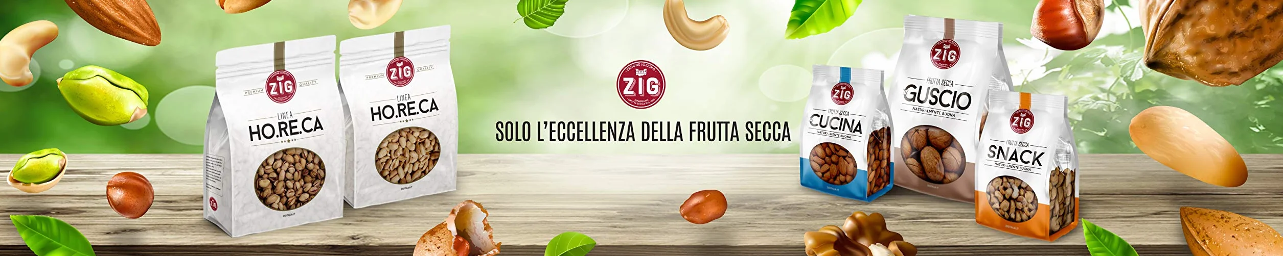 ZIG - HORECA - Nocciole sgusciate premium tostate e pelate 1 Kg