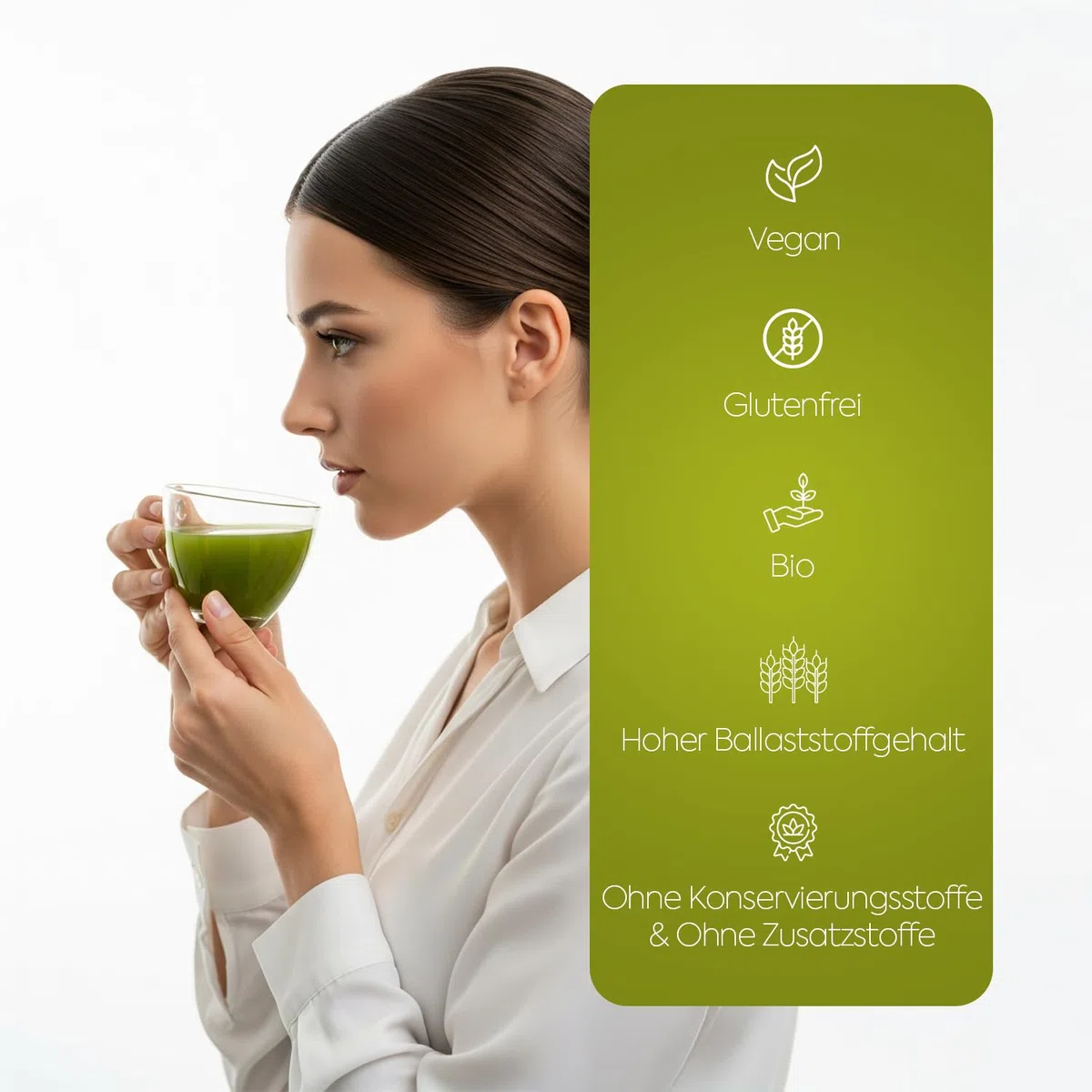 Tè Matcha – Tè verde – Tè alla spirulina e aroma di fragola – 20 pezzi Estratto di tè verde, estratto di spirulina, estratto di cehri, PREMIUM GIAPPONESE