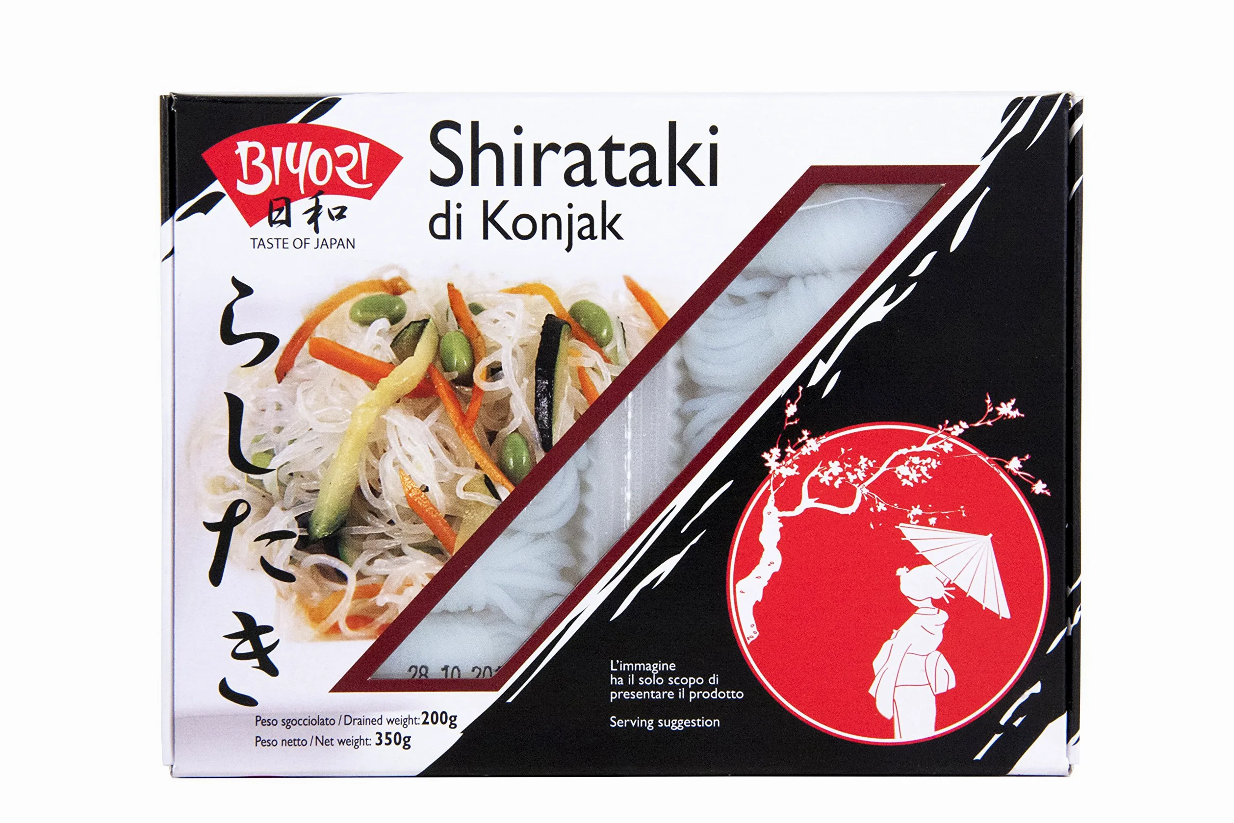 Biyori Noodle di Konjac, Shirataki - 350 gr - [confezione da 4]