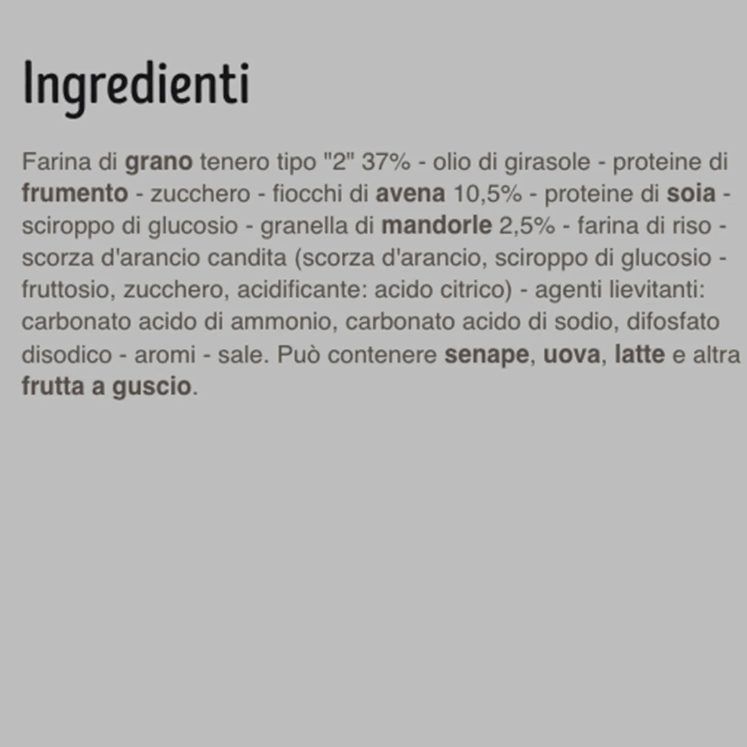 Misura Biscotti con Mandorle e Fiocchi di Avena, Ricchi di Proteine Vegetali 25%, Confezione da 10 Pezzi da 260g