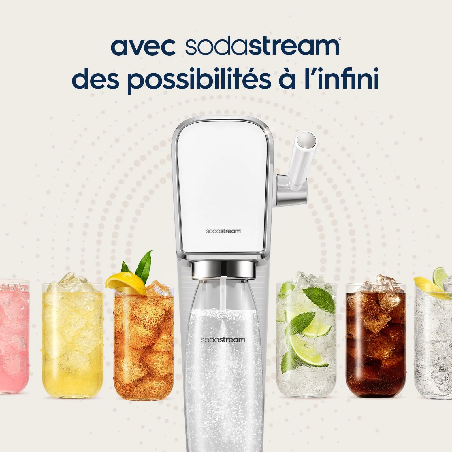 Concentrés SODASTREAM - Lot de 6 concentrés Limonade sans sucres - Jusqu'a 54L de boissons - 440 ml
