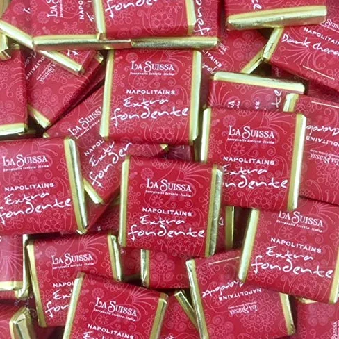 Cioccolatini Fondenti extra 52% Napolitains La Suissa Kg 1 - Cioccolatini di Cortesia Senza Glutine
