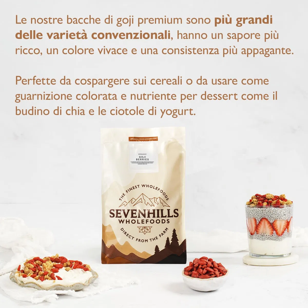 Sevenhills Wholefoods Bacche Di Goji Bio 500g