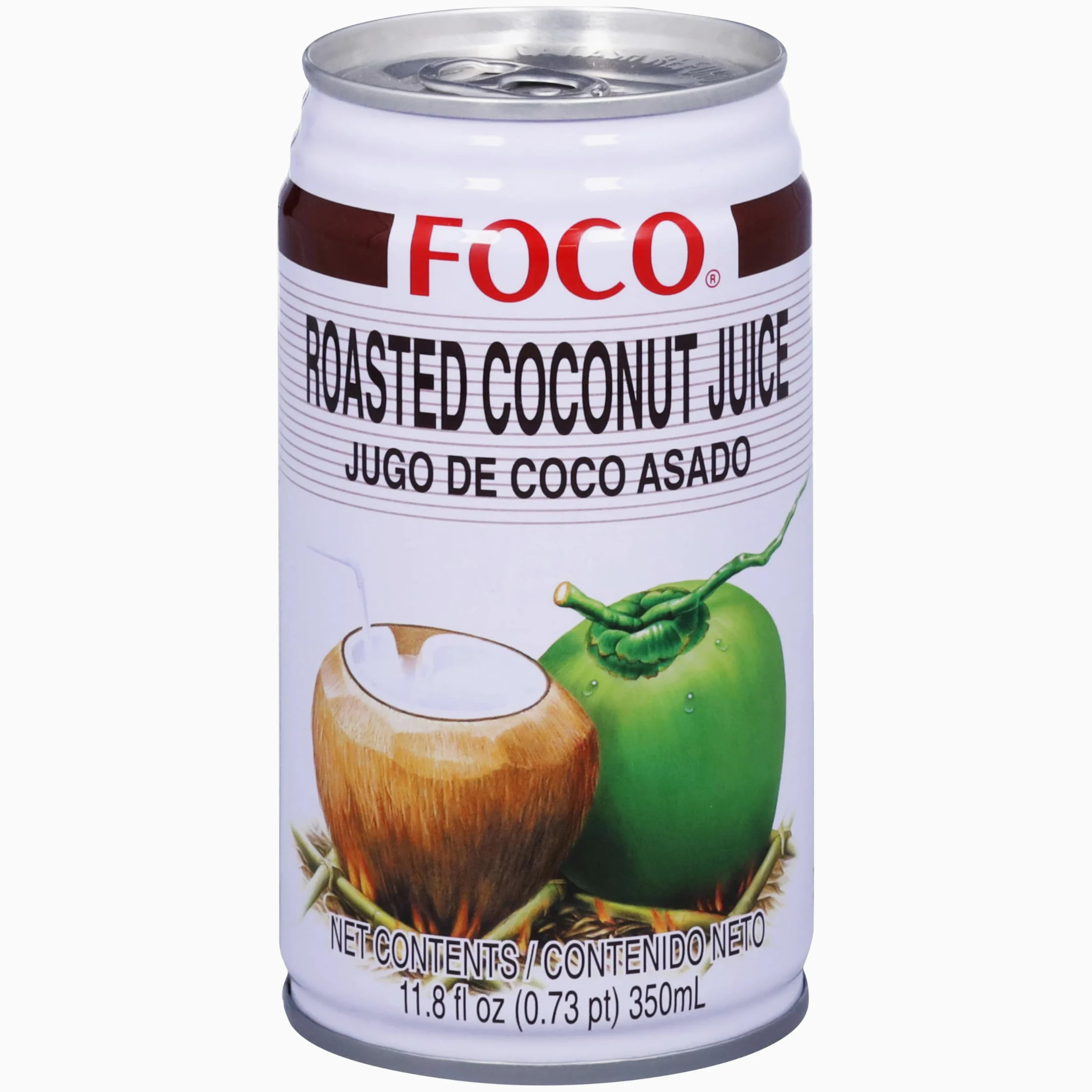 Succo di cocco tostato per la puple FOCO 350ml Thailandia - Set di 12 pezzi