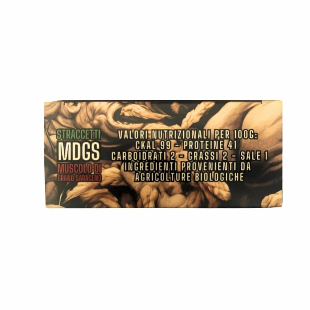 Muscolo di Grano Saraceno 100g | MDGS (Straccetti 100g) | Seitan Artigianale con metà glutine e grano saraceno | Sn00py Food