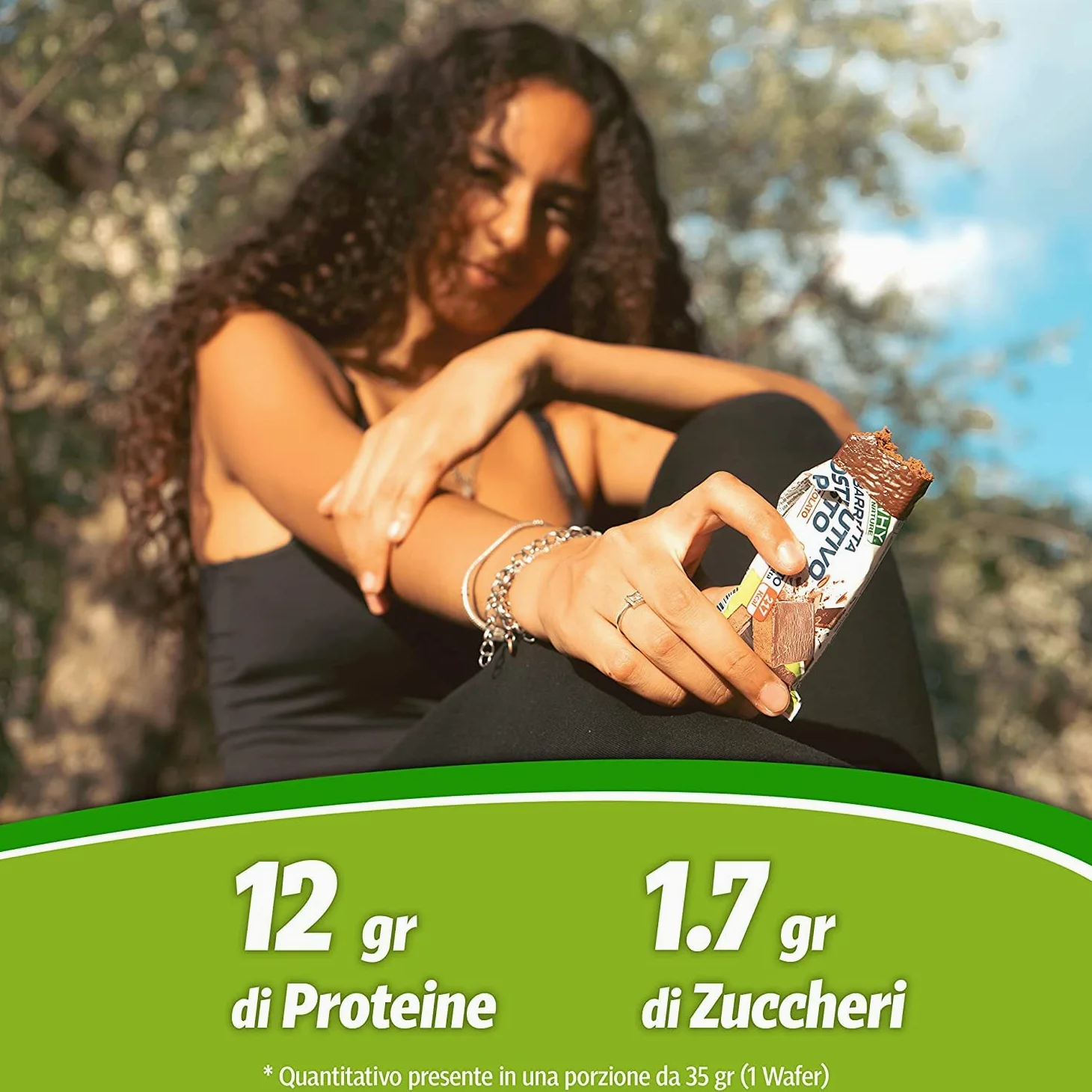 WHY NATURE WAFER ZERO - Cialda di Wafer con Ripieno Proteico - Snack Proteici Senza Glutine - Box da 24 Pezzi - 35 gr (Caramello Salato e Cioccolato Bianco)