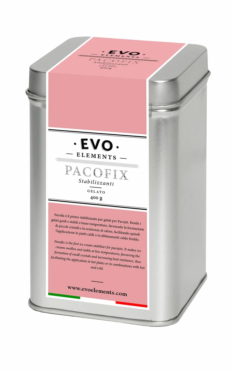 Pacofix Gelato 400g Stabilizzatore di crema ghiacciata Pacojet Evo Elements