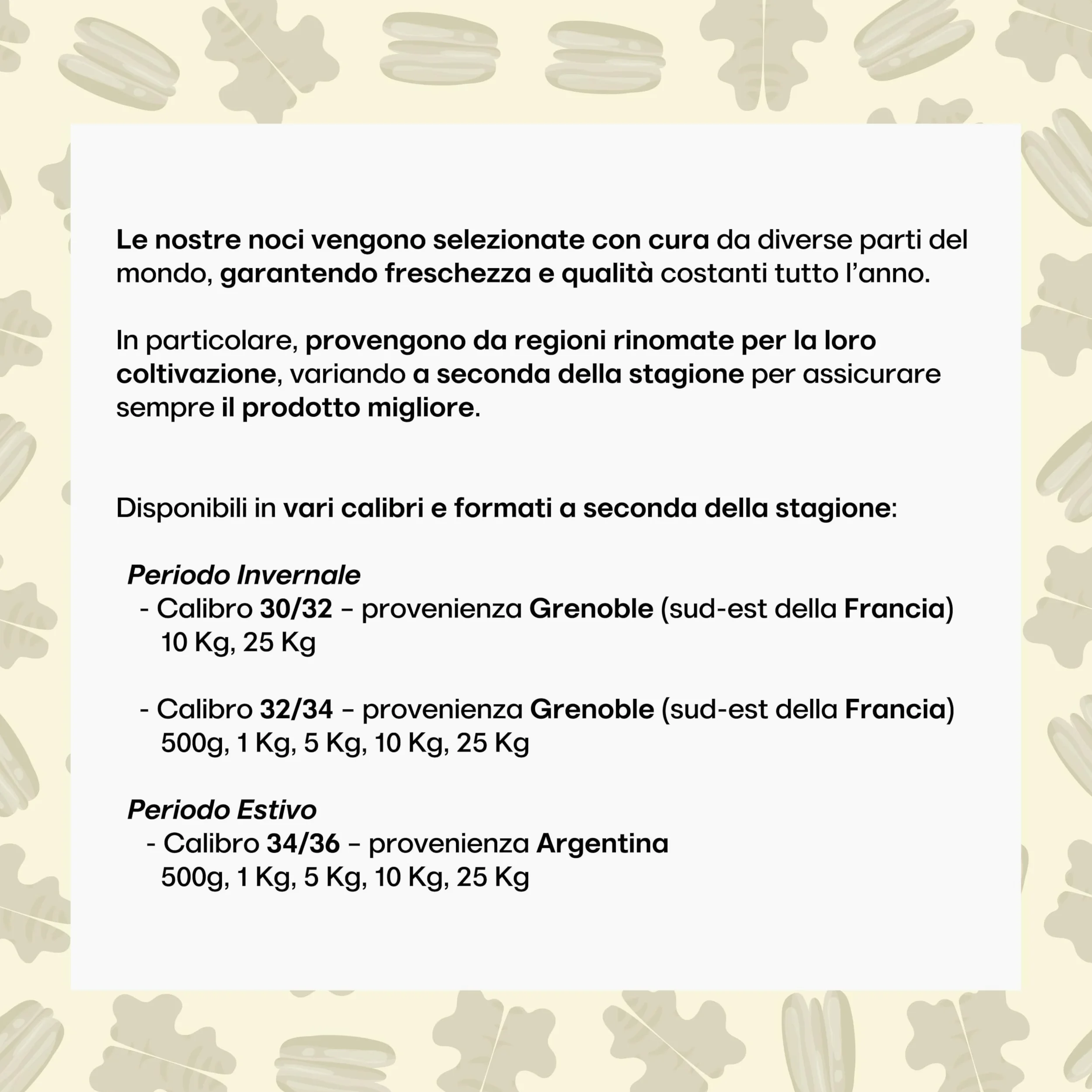 Il Contadino - Antichi Sapori | NOCI | Frutta Secca di Qualità Premium, Al Naturale, No Conservanti (5 Kg, Calibro 32/34)