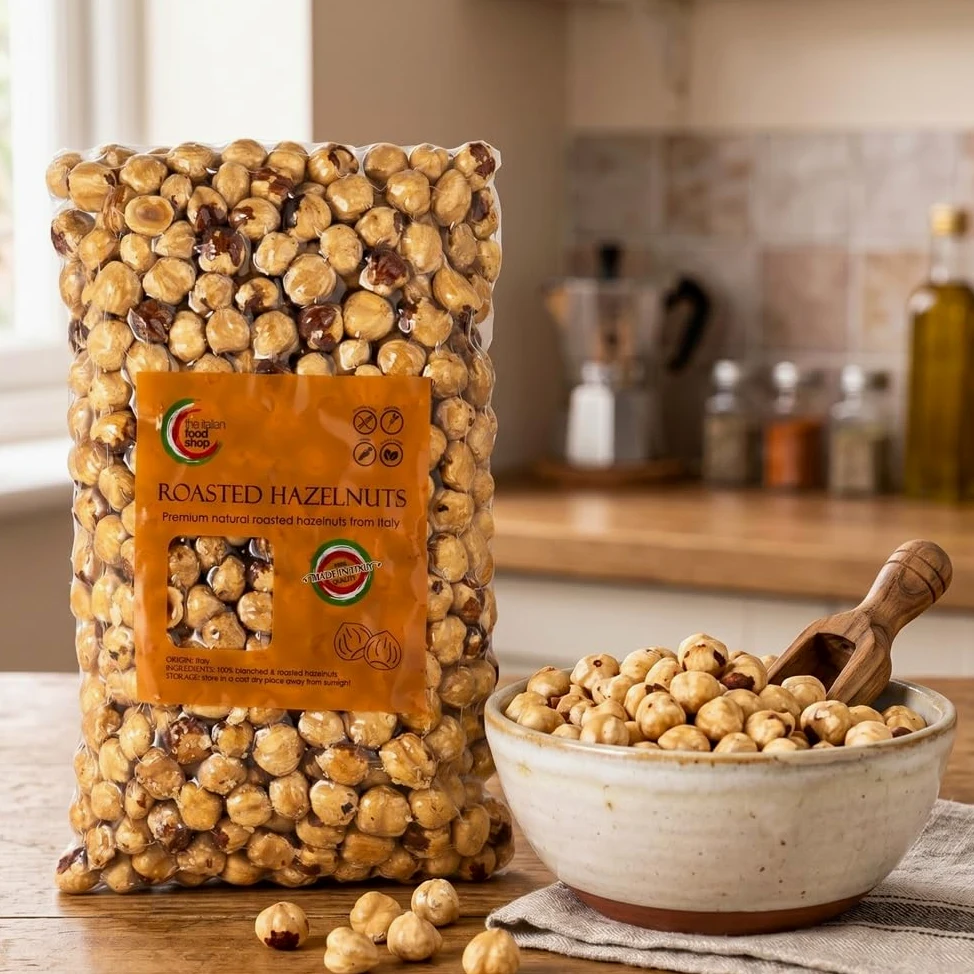 Nocciole Tostate Sgusciate Campane (1Kg) | Naturali | Keto | Ideali per Dolci