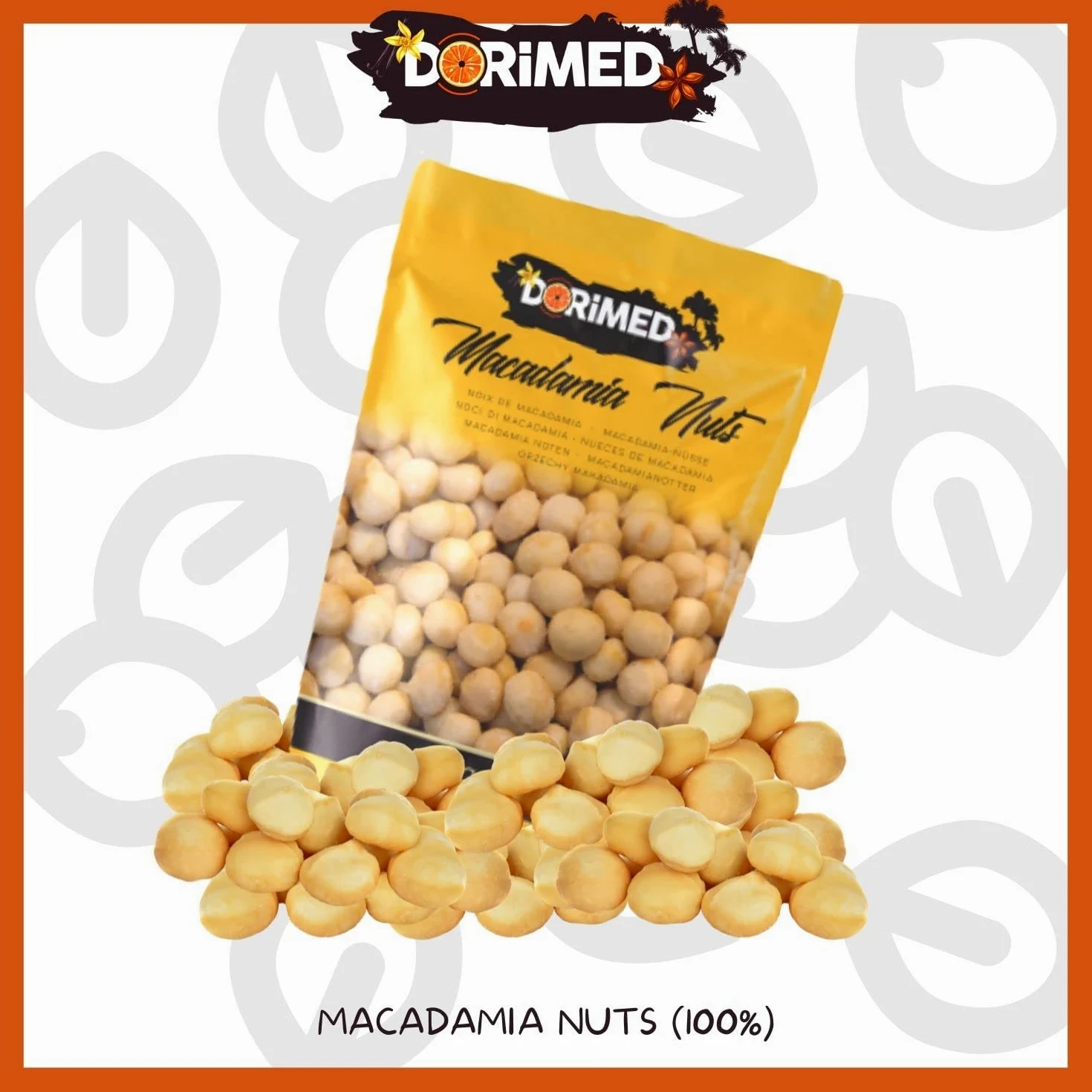 Noci Macadamia 100% Naturali Sgusciate Intere Crude Grandi [1Kg]. Noci Sgusciate Di Macadamia, Frutta Secca Di Grosso Calibro 100% Naturale. Raw Nuts Di Prima Scelta. Snack Genuino, Gustoso - Dorimed
