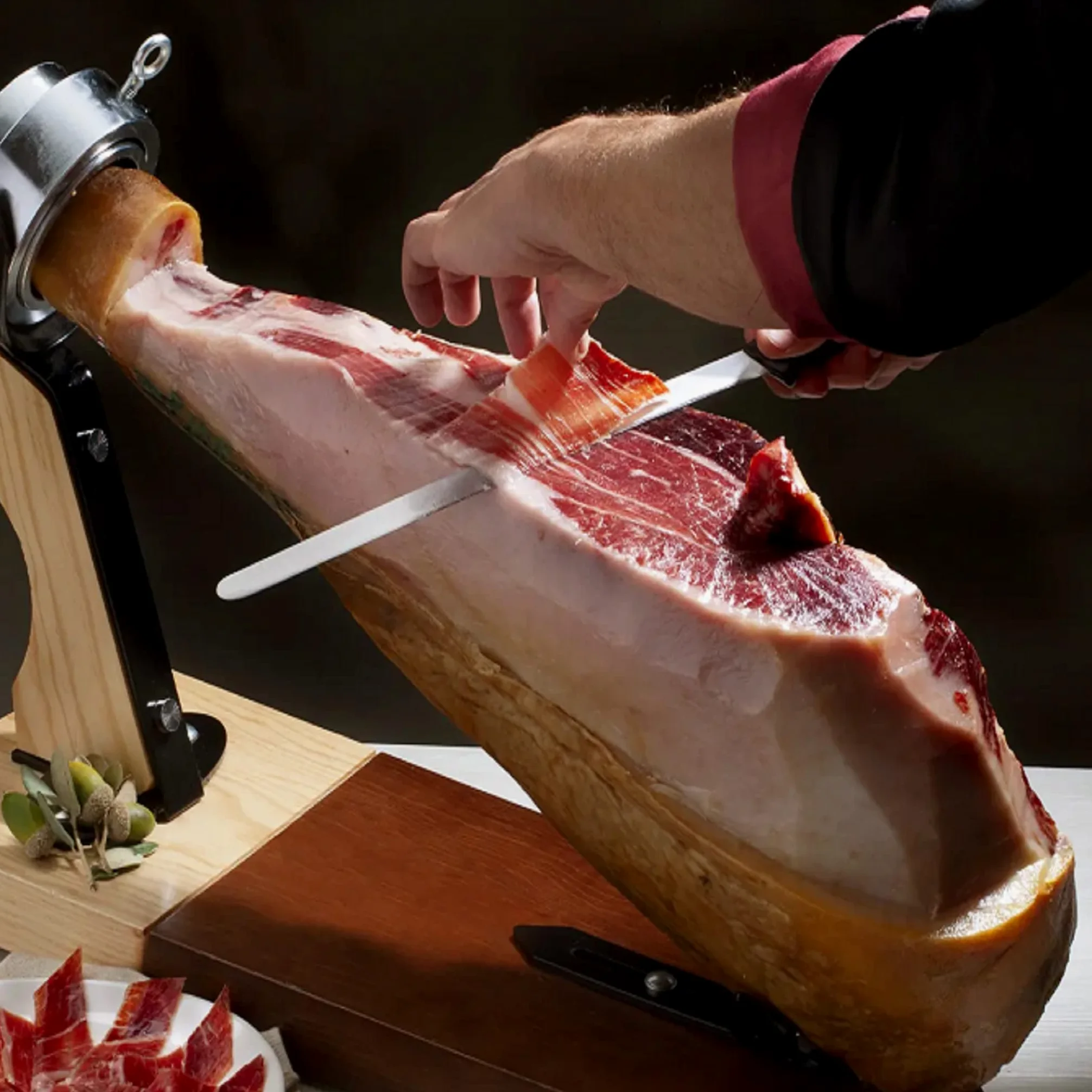 2.5 Kg Prosciutto Iberico Pata Negra Disossato (Spalla) - Da Suini Ruspanti Allevati in Dehesas e 100% Processo Naturale di Stagionatura - Jamon Iberico Spagnolo - Paleta Iberica de Cebo de Campo