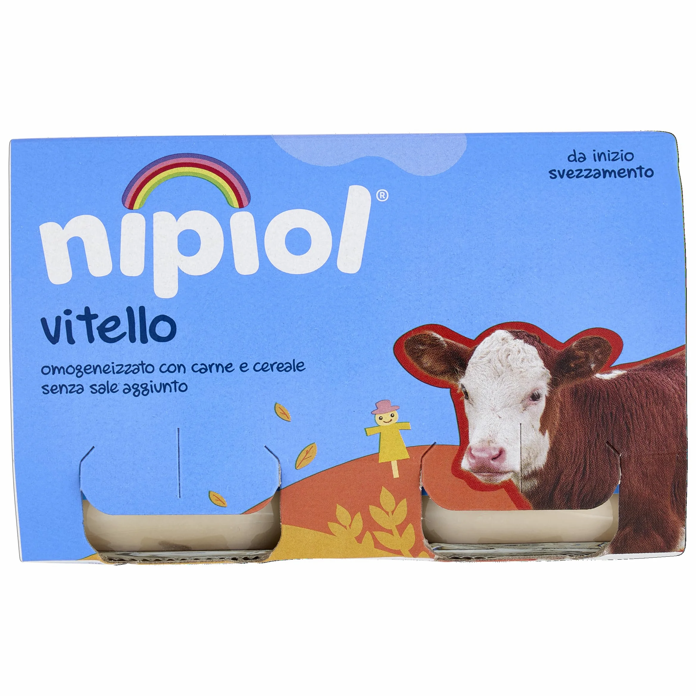 Nipiol Omogeneizzato Vitello - 2x120 g, 12 Confezioni