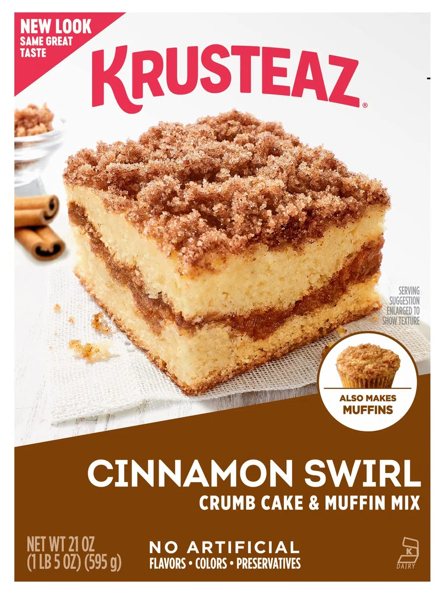 Krusteaz Cinnamon Swirl Crumb Cake & Muffin Mix - Pack of 2 by Krusteaz
