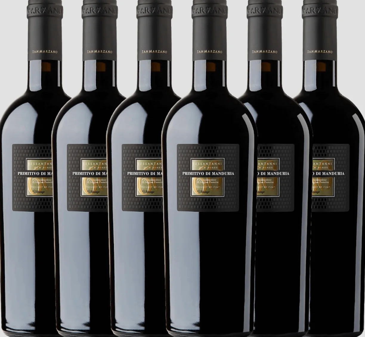 CANTINE SAN MARZANO VINO 60 SESSANTANNI PRIMITIVO DI MANDURIA VINTAGE D.O.P. 75 CL 6 BOTTIGLIE