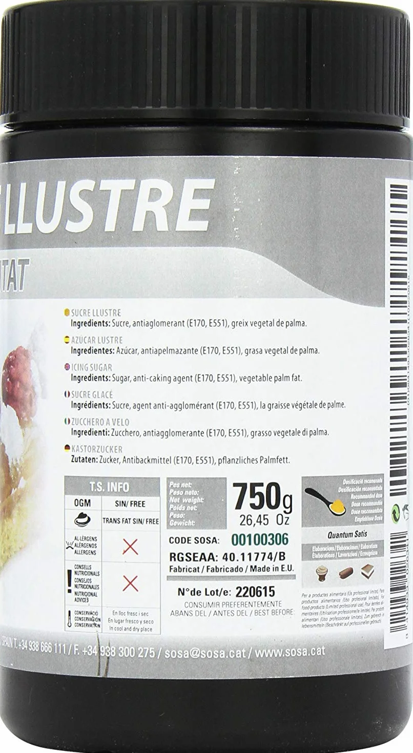 Sosa - Zucchero a velo anti umidità (resistente all'umidità) - 750g