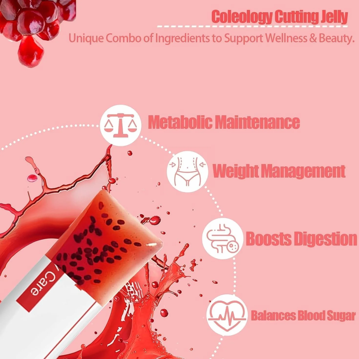 Gelatina per il controllo del peso, Stick di gelatina coreana al collagene, Detox e digestione, Cura quotidiana