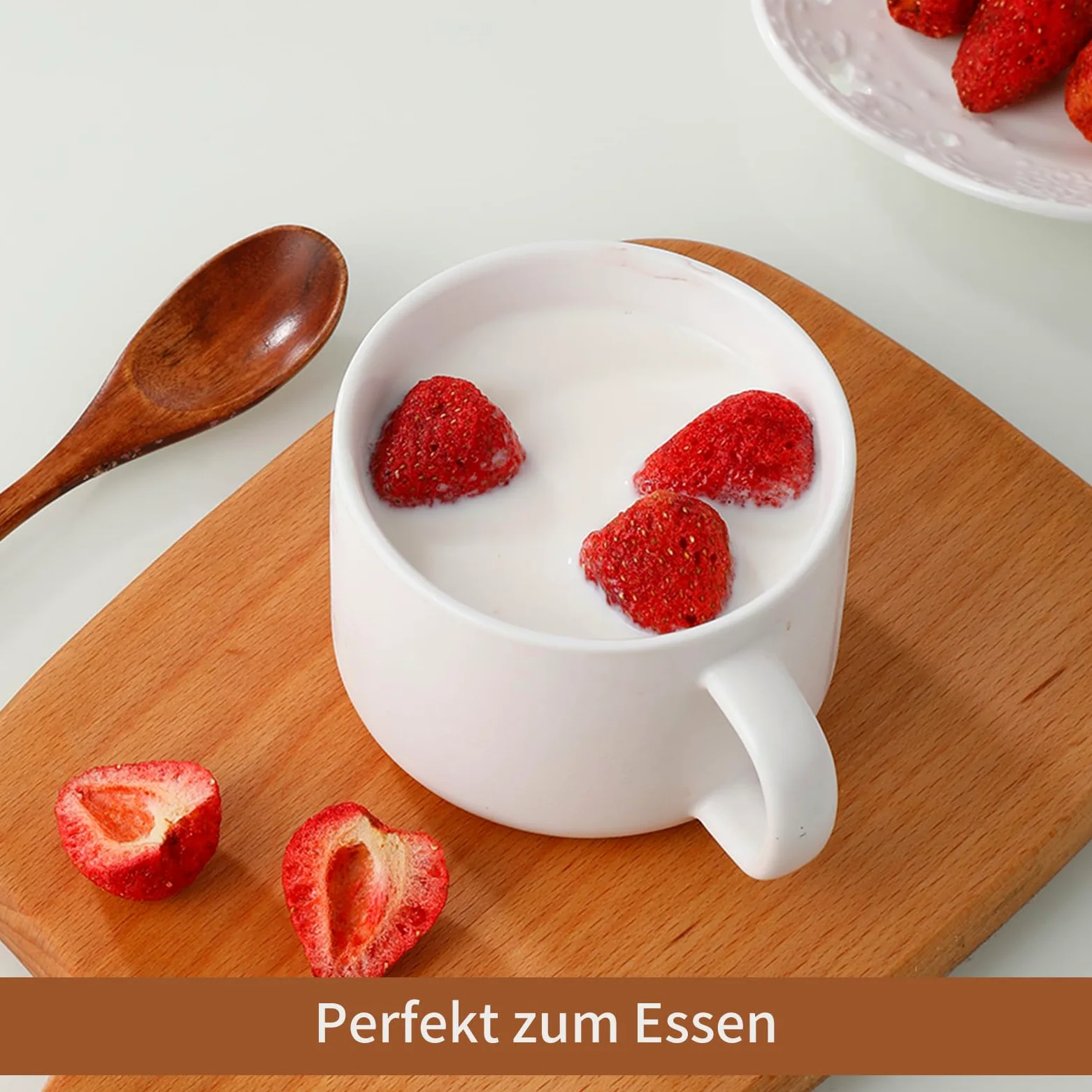 Fragole liofilizzate premium 110 g,Fragole secche congelate intere grandi,100% naturali,Senza additivi