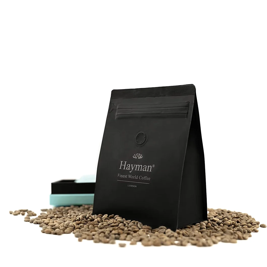 Hayman, Set Regalo Le Leggende, Caffè Blue Mountain dalla Giamaica + Kona dalle Hawaii + Geisha da Panama, Chicchi di Caffè Non Tostati, 3 Scatole da 100g di Ogni Varietà (Totale 300g)