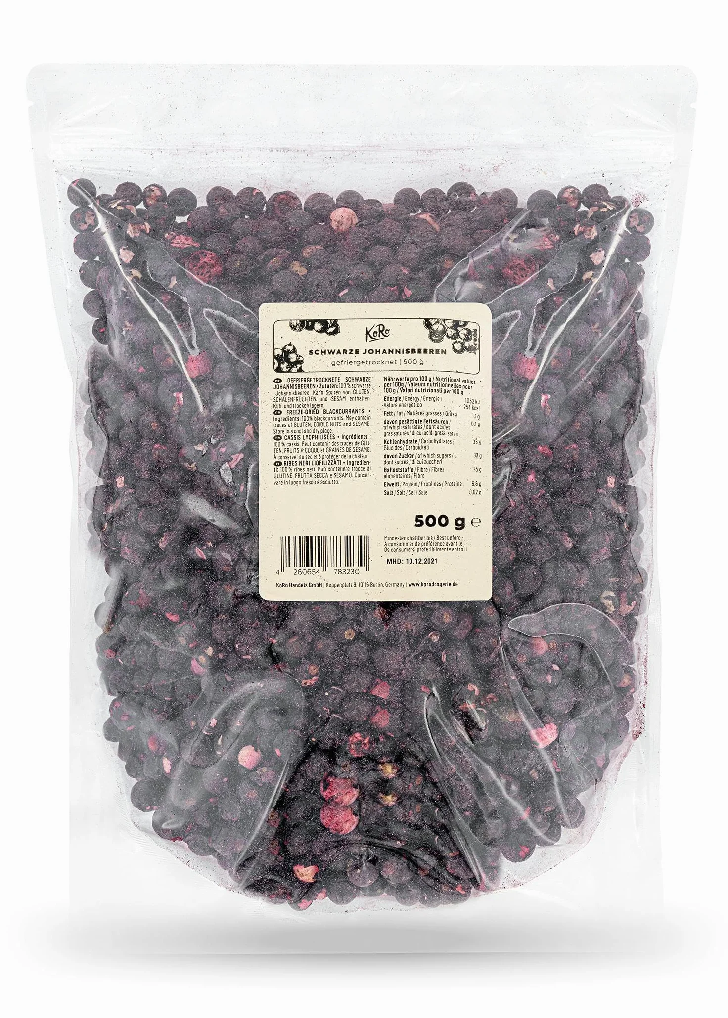 KoRo - Ribes neri liofilizzati | 500 g
