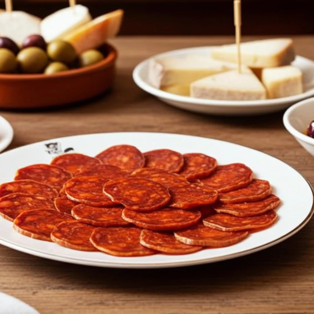 7 BELLOTAS Salame Spagnolo CHORIZO 100% Iberico Pata Negra | Salsicce Chorizo Guijuelo Salamanca (Tubo +500 g)