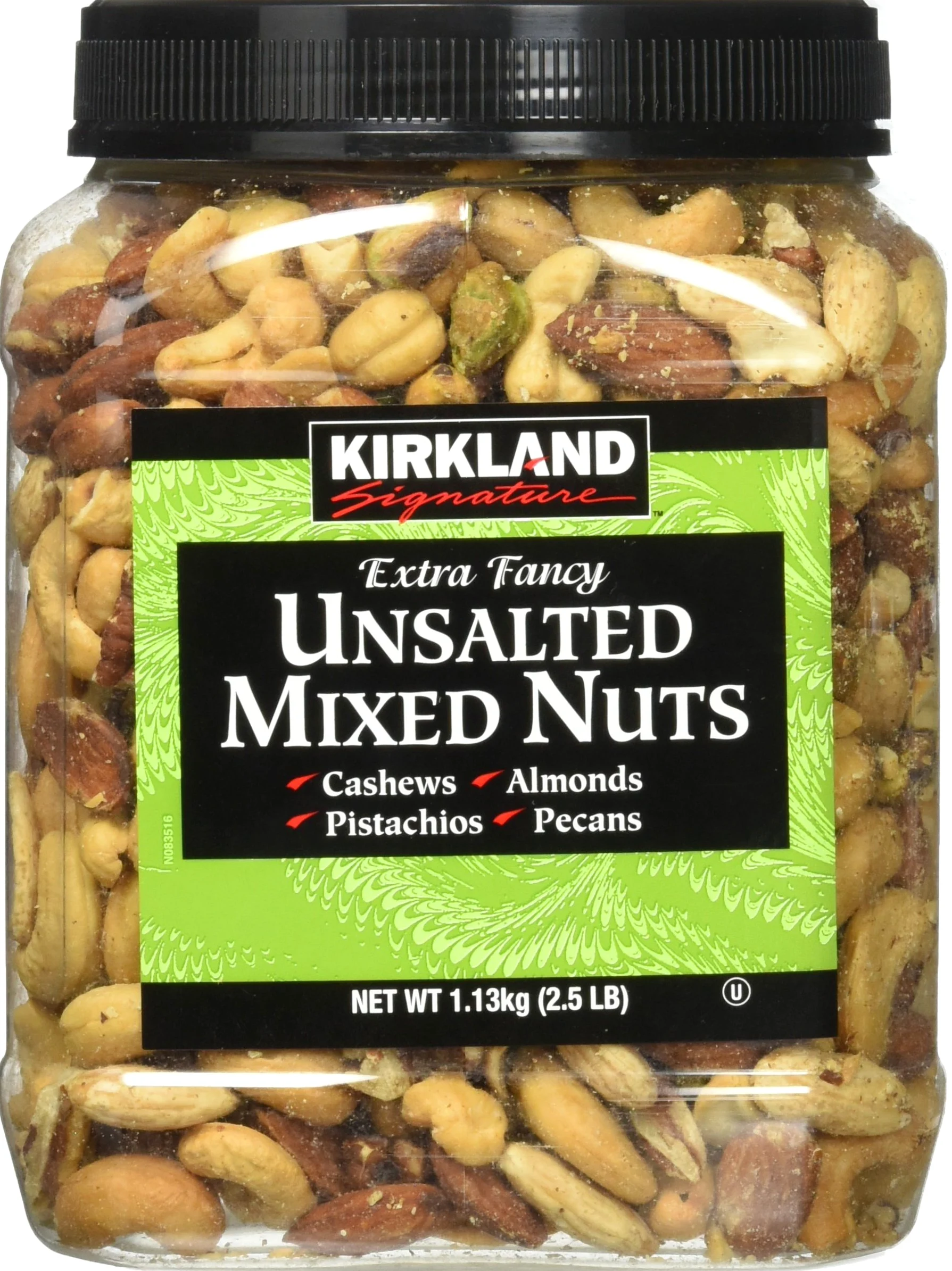 Kirkland Signature Extra Fancy Unsalted Mixed Nuts 2.5 (LB) (Pack of 2, Totaling 5 Pounds)