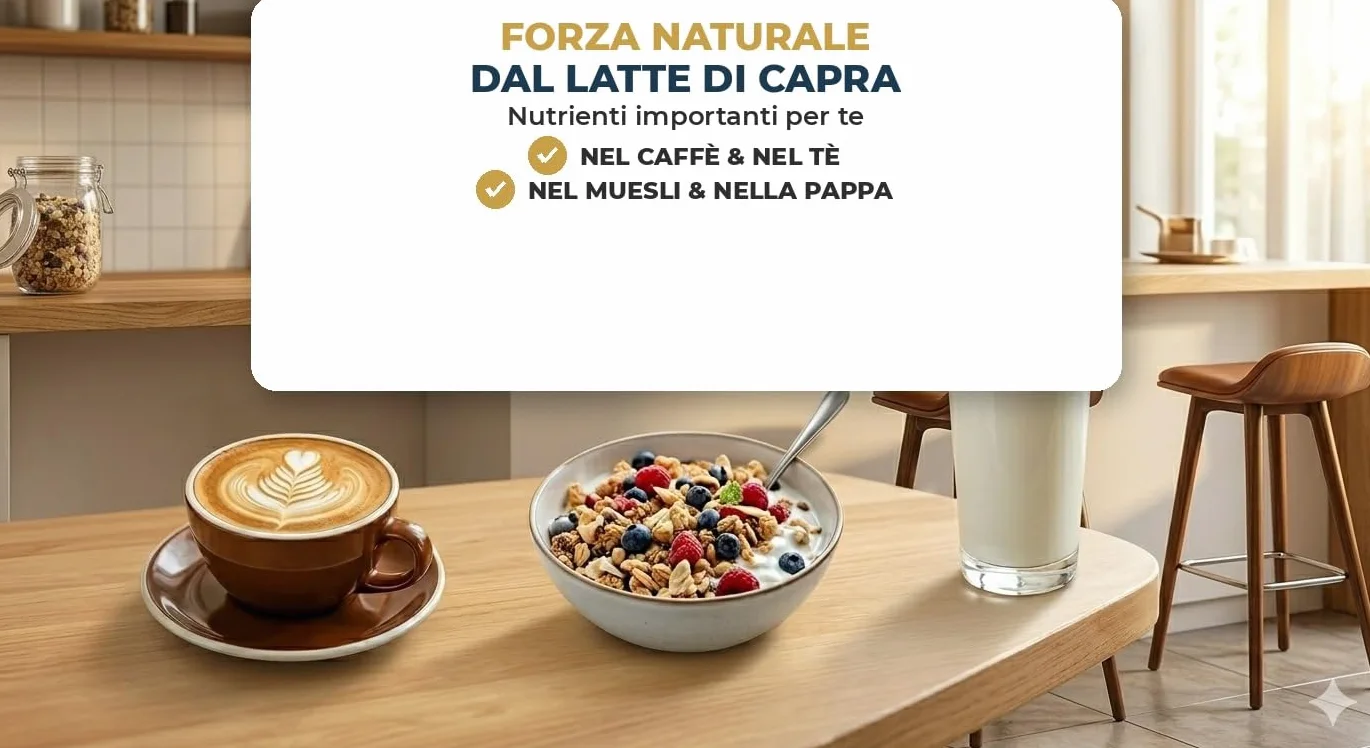 Golden Goat Latte di Capra in Polvere 4x 400 g — Latte intero di capra in polvere dalla Nuova Zelanda — Latte di capra in polvere per caffè, cucina & sostituto del latte — Anche per cane & gatto