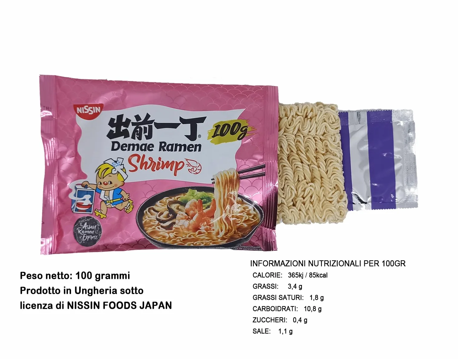 MiFan Ramen Box - Il Preferito Della Famiglia con 15 pz Deame Ramen Istantanei da Nissin per un'Esplosione di Sapori 5 Gusti Diversi