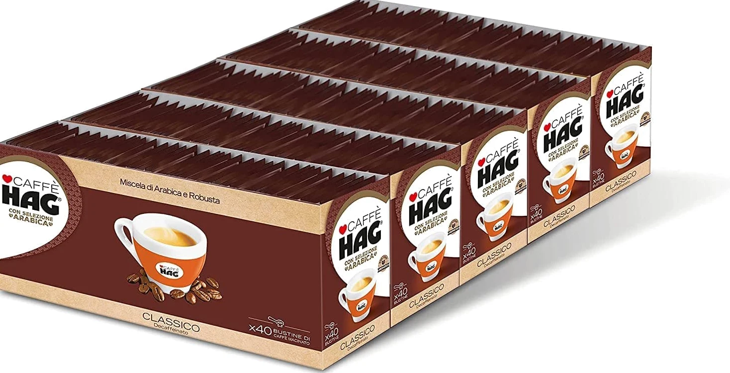 200 BUSTINE CAFFE HAG 6,5GR DECAFFFEINATO