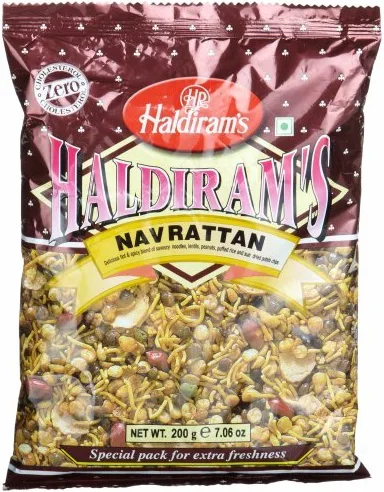 Haldiram Navratan Mix, 7.06-Ounce Pouch (Pack of 5) by Haldiram