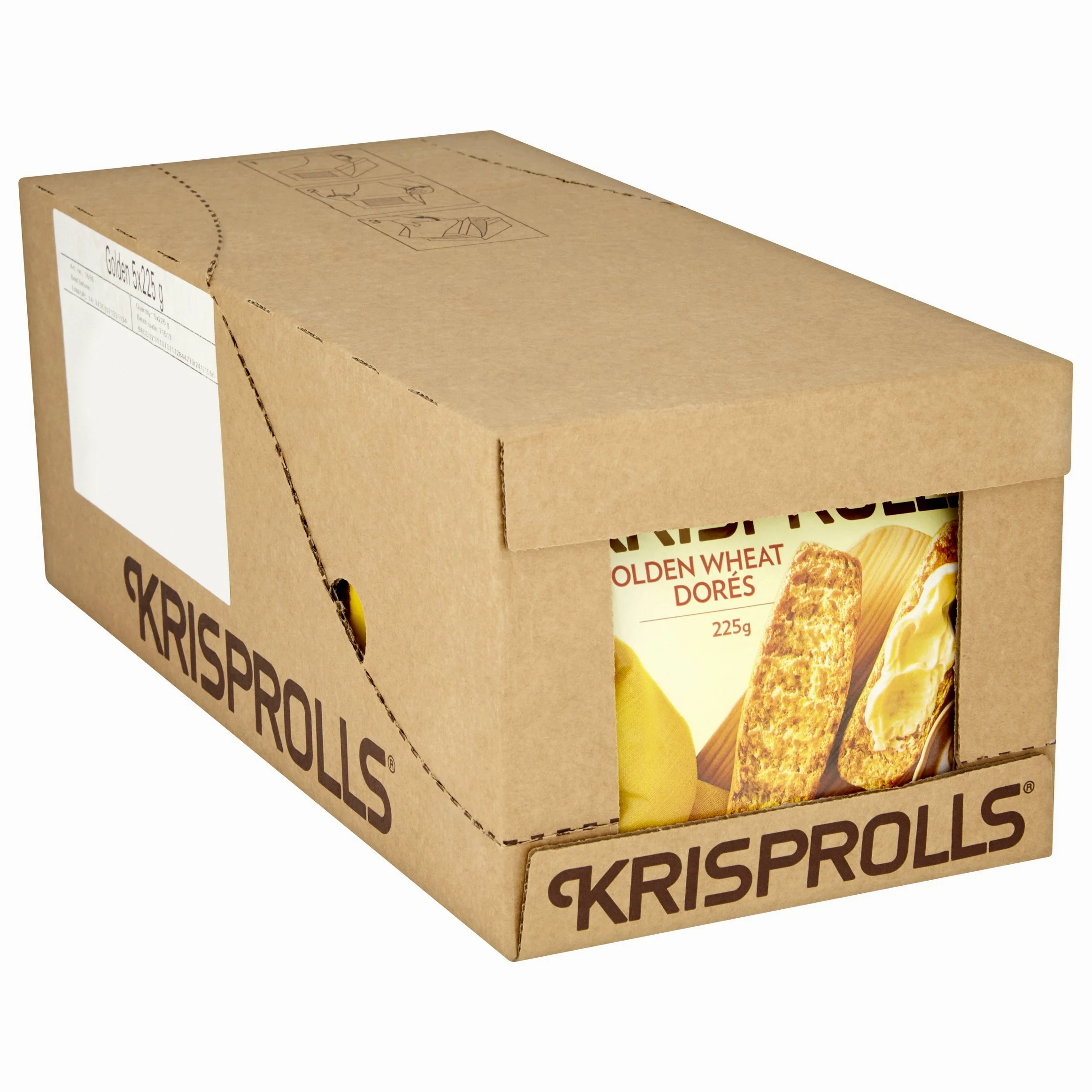 Pagen Krisprolls Dores di grano dorato, (5x225g)