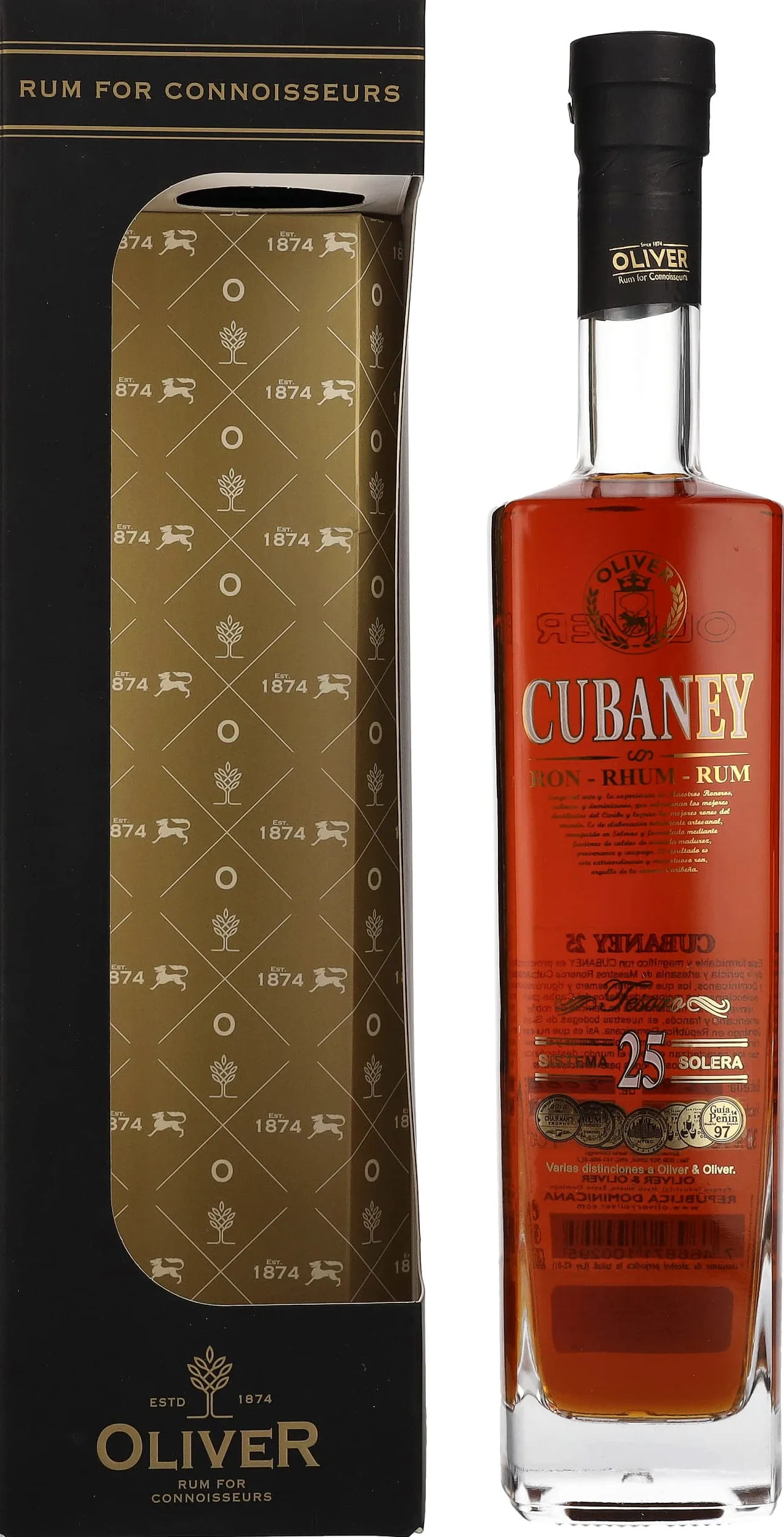 Ron Cubaney TESORO 25 Sistema Solera 38% Vol. 0,7l in Giftbox