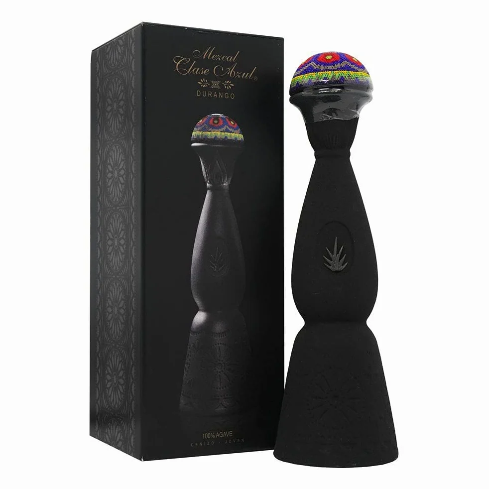 MEZCAL DURANGO Ultra Premium -Clase Azul- 44% 70cl In decanter di ceramiche di argilla intagliato a mano